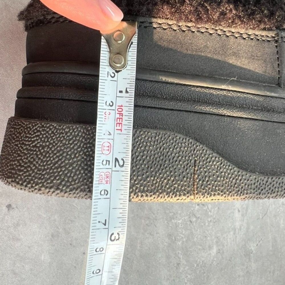 Pajar Jules Waterproof Lace Up Sherpa Nubuck Black Winter Sneaker Mule Womens 7 - Picture 13 of 14